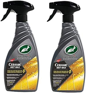 Turtle Wax Hybrid Solutions Ceramic Wet Car Wax 500ml - Spray On Concentrated Car Wax for High Shine & Durable Chemical Resistant Protection with Instant Water Beading (1)
