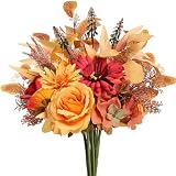 Artificial Fall Flowers Bouquet for Decoration...
