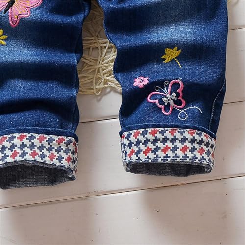 Toddler Jeans Ripped Fashion Simple Drawstring Waistband Hip Hop Streetwear Pocket Side Blue Jeans for Girls3