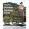 Amazon.com: SERWALL HDPE Rocking Chair Set of 2, All Weather Patio ...