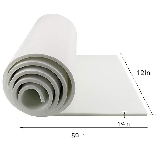 Miniatura 29 de DGSL Hojas de espuma adhesiva de neopreno, 12 pulgadas de ancho x 118 pulgadas de largo x 1/2 pulgadas de grosor, lámina de espuma de celda cerrada