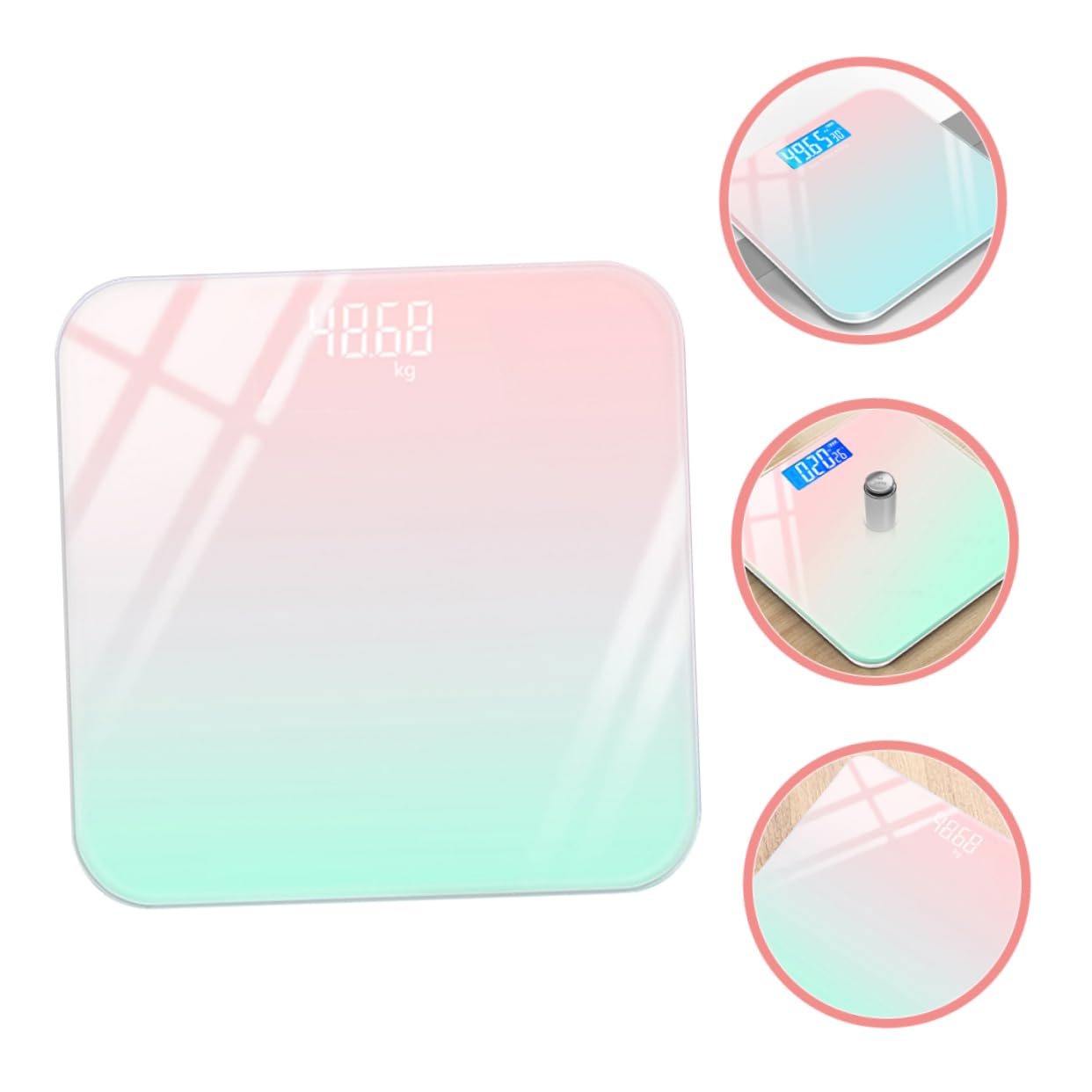 ORFOFE Báscula Digital Portátil para Bebés con Pantalla LCD Precisión Alta para Seguimiento del Crecimiento Infantil para Recién Nacidos y Pequeños Medición Kilogramos