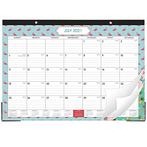 2021-2022 Desk/Wall Monthly Calendar Pad - 17" x 12" Desk Pad Calendar for Home or Office