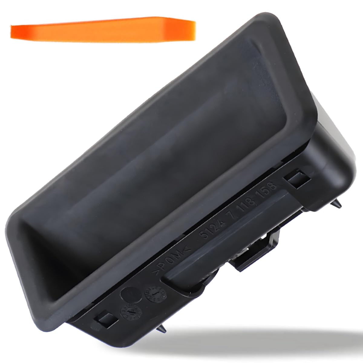 ZAMDOE 51247118158 Interruttore Maniglia portellone Posteriore per BMW X1 E84 X5 E70 X6 E71 E72 E82 E88 1 Serie 3 E90 E91 E92 E93 Serie 5 E60 E61Coupé Touring Pulsante del Cofano del Bagagliaio