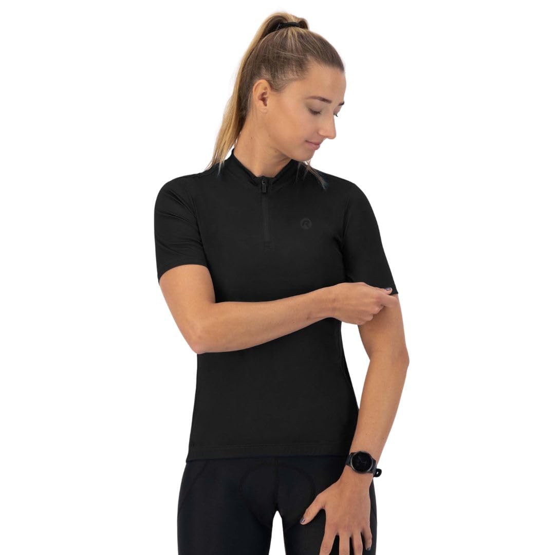 Rogelli Radtrikot Damen Kurzarm - Fahrradtrikot Damen - Rennrad-Trikot mit Reißverschluss - Core