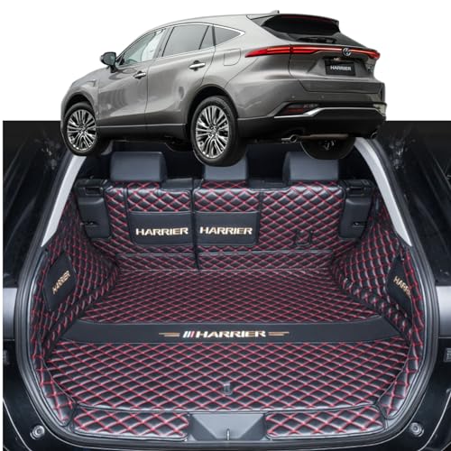 ハリアー 80系 アクセサリー 2021 (令和3)~2023 (令和5)年 S&G&Zに適用 汚れ防止 車種専用設計ラゲッジマット トランクマット カスタム 車のトランクマット 3Dフルカバーカーゴマット XPE レザーラゲージトレイ 防水 滑り防止 耐