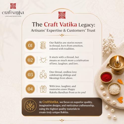 Image of CraftVatika Set of 2 Rakhi for Brother and Bhabhi, Designer Rakhis for Rakshabandhan, Bhaiya Bhabhi Rakhi Set for Rang Panchami, Best Wishes Greeting Card and Tillak Set, Premium Thread Raki for Him