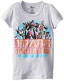 Transformers Little Girls' The Girls T-Shirt, Heather Grey, 4