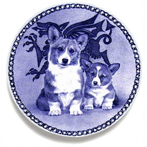 Welsh Corgi Pembroke Dog Porcelain Plate For all Dog Lovers Size 7.61 inches