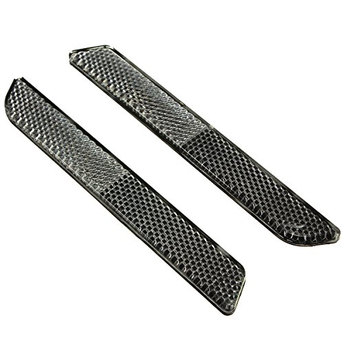 Amazicha Saddlebag Saddle bag Reflectors Black Latch Cover Side Visibility for Harley Davidson