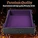 Forged Dice Co. 6 Inch Magnetic Folding Dice Tray - Portable Folding Dice Rolling Tray for use as DND Dice Tray D&D Dice Tray or Dice Game - Quiets Rolling Metal Dice and Folds Flat - Purple