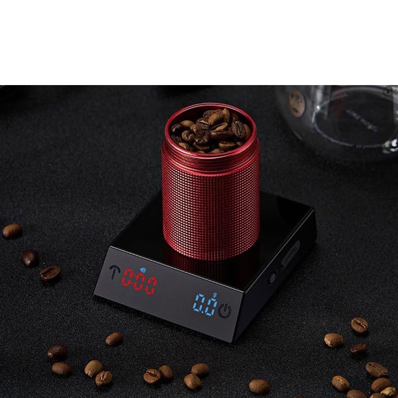 Balance à café intelligente, mini balance à minuterie portable compacte, pesée précise(500g/0.01g)