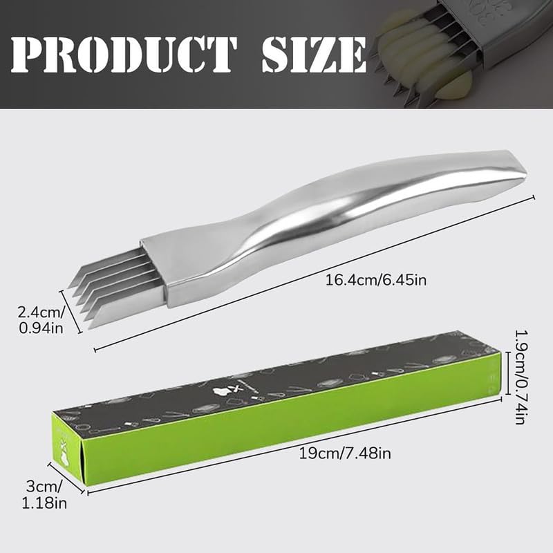 Shred Silk The Knife - 2024 Upgrade Green Onion Cutter, Stainless Steel Vegetable Slicer For Kitchen - View #12