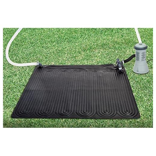 Intex 28685E Solar Mat Above Ground Swimming Pool Water Heater for 8,000 GPH Pool, Black (4 Pack)