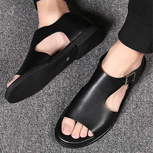 Leather Sandals Sandals Men Casual Shoes Outdoor Breathable Beach Men Shoes Comfort Slip on Footwear2