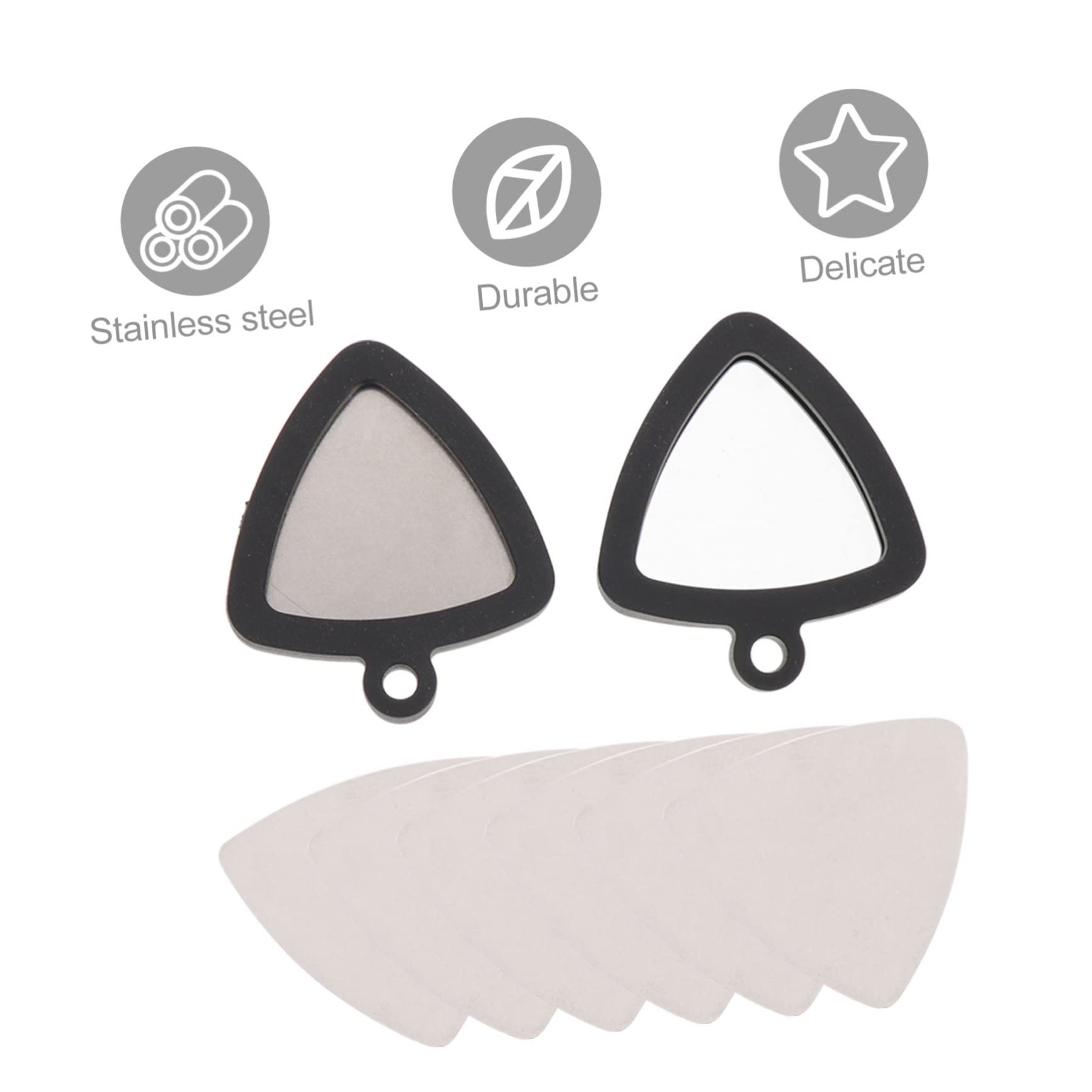 HEMOTON 3 Set Di Portachiavi Con Plettro Per Chitarra Porta Plettri in Silicone Per Chitarristi Basso Ukulele