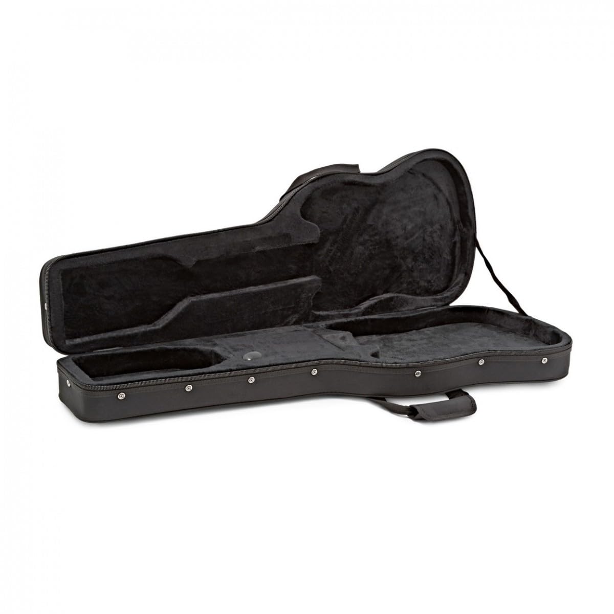 gear4music Custodia in schiuma per chitarra elettrica Felt Lined with Straps