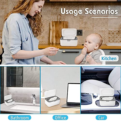 Image of Rectangular Shape Plastic Tissue Box Holder | Paper Napkin Holder Case | Tissue Holder Dispenser Organizer for Car Decor Home Room Hotel,Mobile Phone Storage