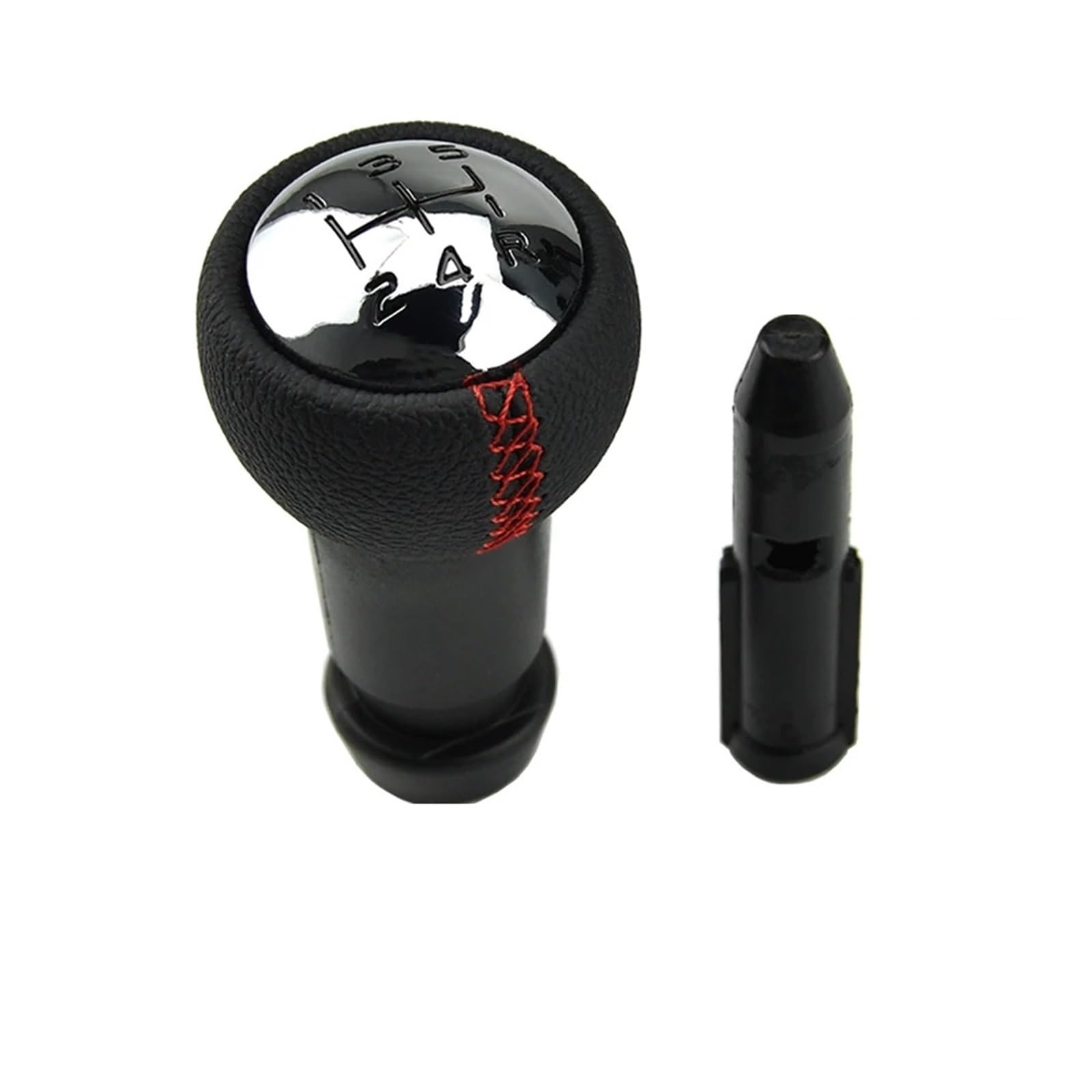 VAVGKDKPZB Shifter Lever Handle for Peugeot 106 107 206 207 306 307 308 3008 406 5008 605 807 Gear Shift Knob Hand(Red line)
