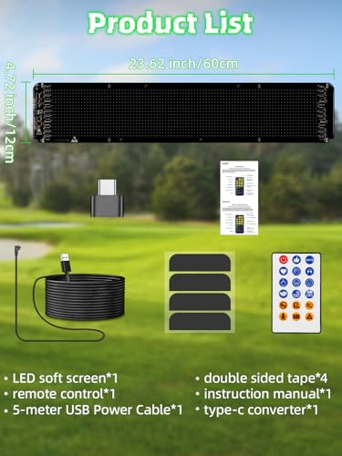 Panneau LED magasin de 61 cm avec message graffiti et contrôle application smartphone - 5