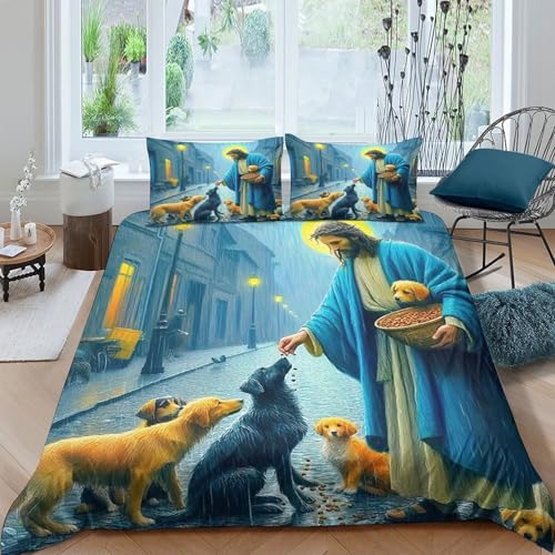 Housse de couette fermeture éclair 200x200 pour un lit facile à border
