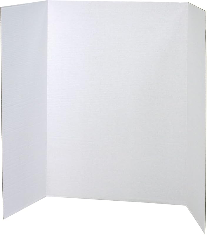 Pacon Presentation Boards, Single Wall, White, 48" x 36", 12 Count | Great for arts, crafts, displays, presentations and classroom projects