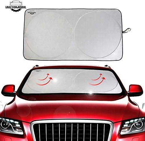 iAutomobil Windshield for Car Sun Shade 150cm X 80cm, Dual Color, Front