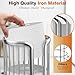 Toilet Paper Holder Stand, Freestanding Toilet Tissue Organizer, Minimalistic Storage Solution, Reserve Mega Rolls-Silver