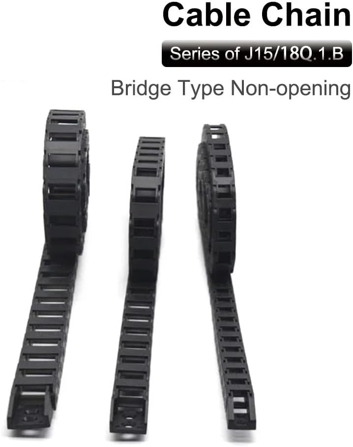 Transmission Cable Chain 15x20 15x30 18x25 18x37 Bridge Type Non-Opening Plastic(100mm,15x30 mm)