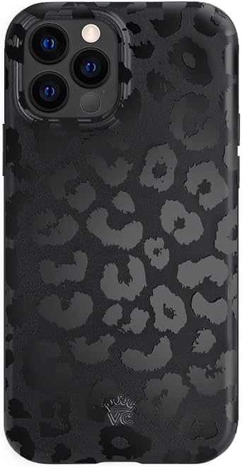 VELVET CAVIAR Black Leopard Cheetah Print Phone Case for iPhone 13 Pro - Compatible with MagSafe - 10ft Drop Tested