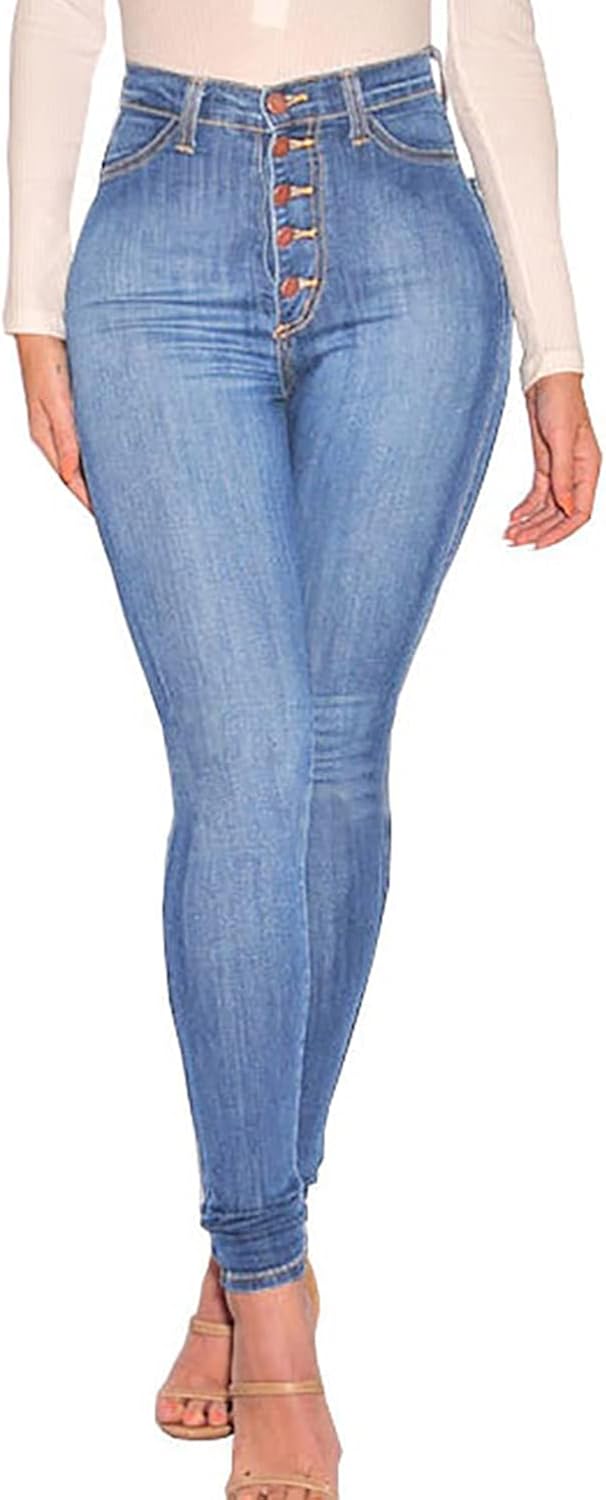 BISUAL Womens High Waisted Butt Lifting Jeans Distressed Stretch Skinny Sexy Colombian Jeans for Women - Image 2