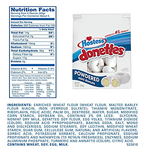 Hostess Donettes Variety Pack | Big Bags 6 Flavors: Frosted, Double Chocolate, Strawberry Cheesecake, Glazed, Crunch, And Powdered #TOP4