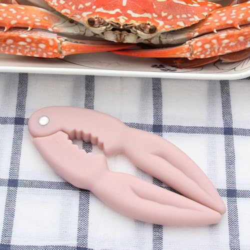 Seafood Preparation Tool Kit Featuring Crab Claw Crackers, Forks, and Spoons Crafted from Plastic for Safe Usage (pink) - Image 8