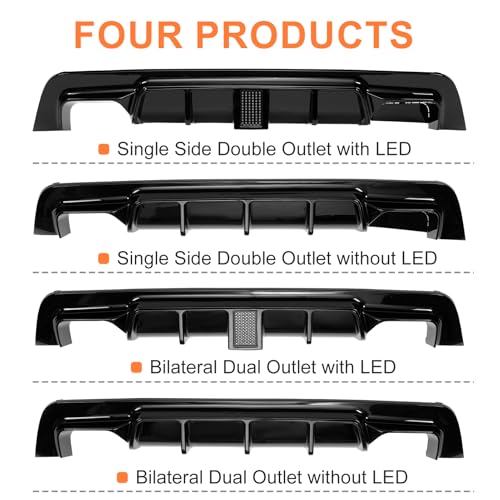 JTFF Rear Diffuser Compatible with 2002-2010 BMW E60 by JTFF - Used condition - Image 5