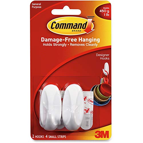 Command Small General Purpose Hooks x 2