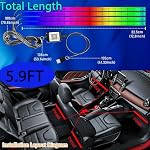 Car Interior Footwell Lights, 72 LED RGB Ambient Lighting Kit - Image 2