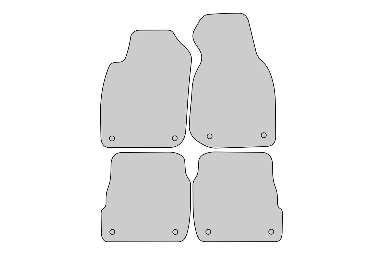 tuning-art Fußmatten passend für Audi A6 4B C5 Avant 1998-2005