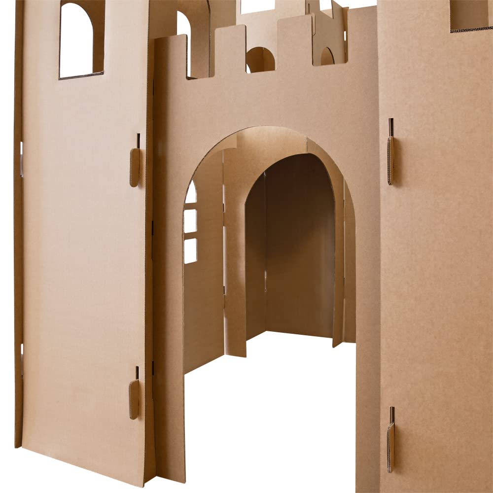 Kingpower Casetta per Bambini Castello del Cavaliere Gioca Castello Artigianato Scatola Castello casa di Cartone casa di Cartone casa dei Bambini per colorare