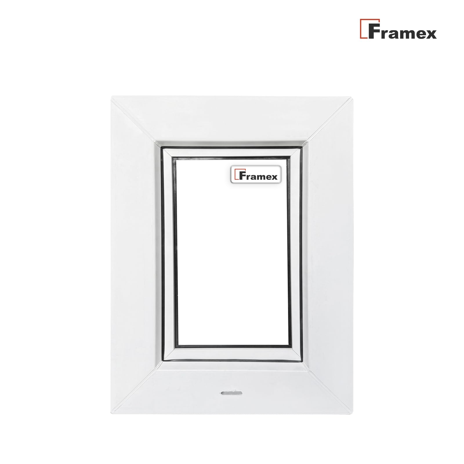 Finestra in PVC, a Ribalta e a Battente, Bianca, 100 x 60 cm (1000 x 600 mm), Vetro Singolo – Finestra in PVC con funzione di Ribalta e a Battente, per ventilazione, scantinati