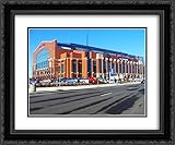 Lucas Oil Stadium 2X Matted 24x20 Black Ornate Framed Art Print from The Stadium Series