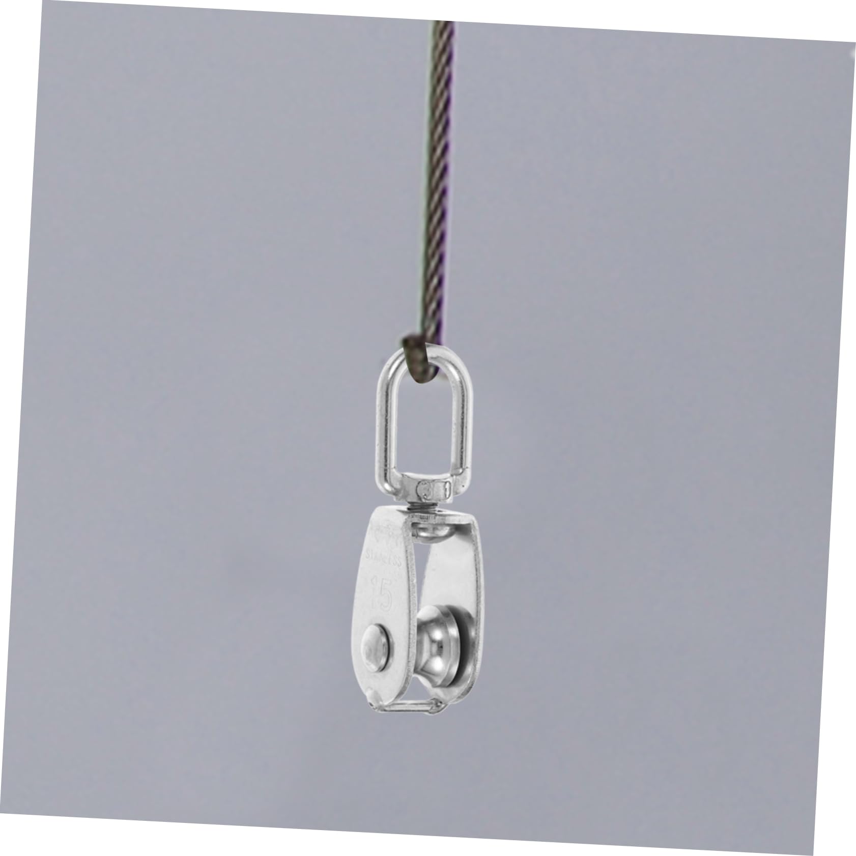 Juego de 10 poleas M15 de acero inoxidable, poleas de cable y cuerda suaves para elevación industrial, soluciones de elevación versátiles para uso en Estados Unidos, duraderas y resistentes a la