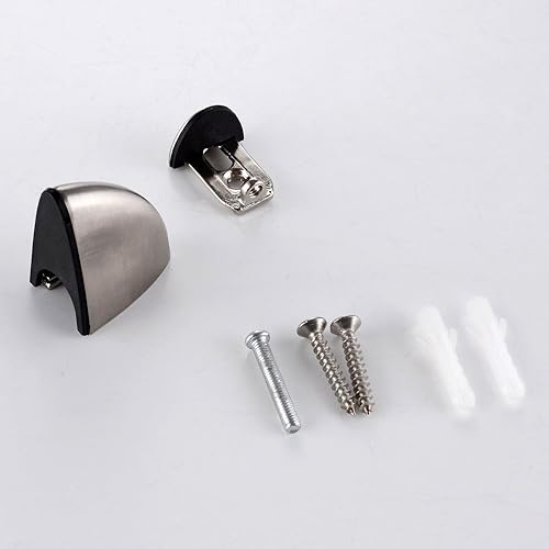 Miniatura 3 de Soporte ajustable de metal sólido para estante de maderavidrio, soporte de pared, 2 piezas o un par pequeño, níquel cepillado