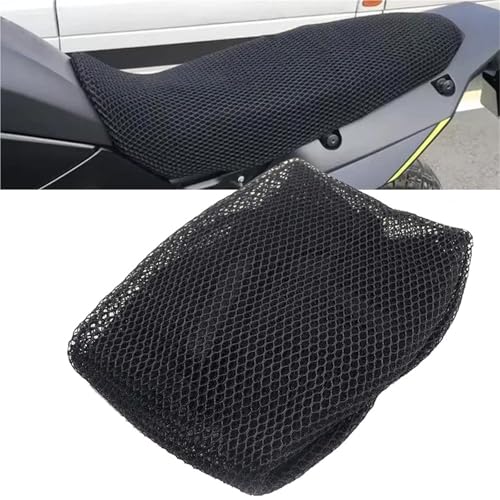 Funda de asiento motor transpirable para Yamaha Tenere 700 protector negro