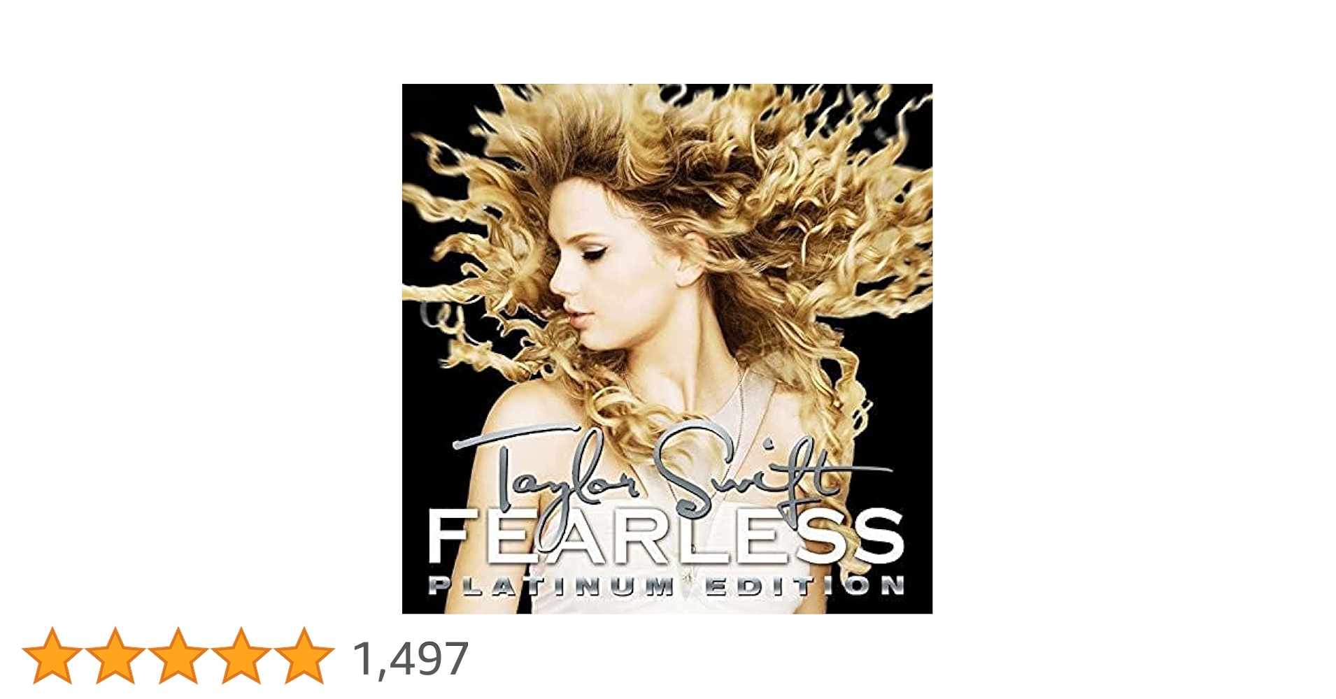 Taylor Swift Fearless (Platinum 〜） サイン入り Taylor Swift - Fearless Platinum LP Limited Signature