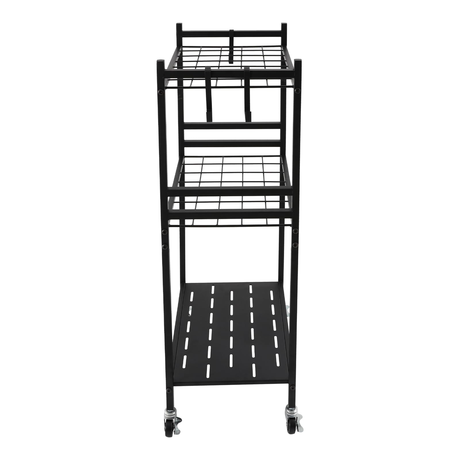 Supporto per attrezzi da giardino, in metallo, per attrezzi da giardino, 43 x 30 x 79,5 cm, con ruote per giardino e garage