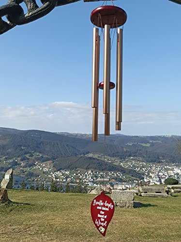 Pititon Wind Chimes For Outside With Golden Aluminium Tubes, Longer-Lasting Deep Tone For Relax. Sympathy Gift For Loved One Father, Mother, Sister. Windchime Original Gift For Outdoor Or Indoor 32” #TOP7