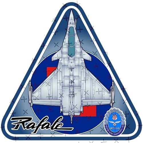 Dassault RAFALE Kroatien, kroatische Luftwaffe (HRZ) Flugzeuge, Hrvatsko Ratno Zrakoplovstvo, 95 mm (ca. 9,4 cm) Vinyl-Aufkleber, Aufkleber