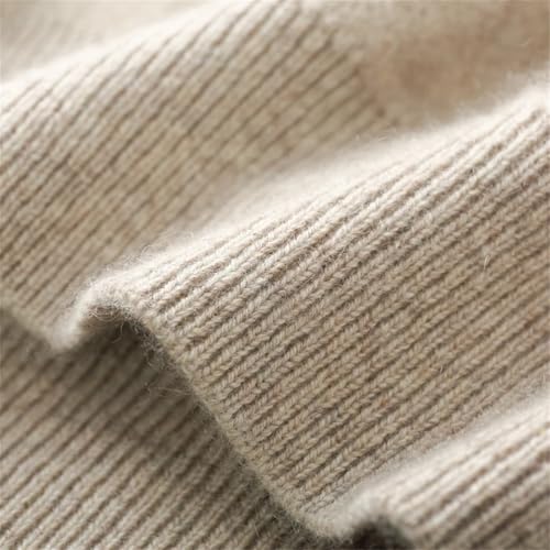 Men's Casual Soft Warm Knitted Sweater Stand-Up Collar Zipper Cardigan Soft Warm Casual Sweater 6