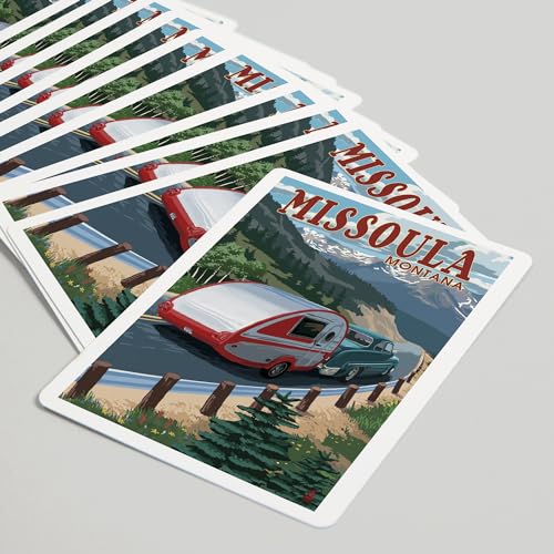 Lantern Press Baraja Poker Missoula Montana Retro miniatura 5