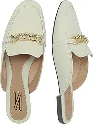 Mule Feminina Bico Quadrado Sapatilha Flat Loafer Mocassim Macio Confortvel Via Angel 44.03